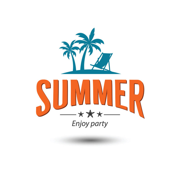 Summer emblem - Vector, afbeelding