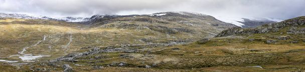 Kilátás a Jotunheimen nemzeti parkba, Norvégiába - Fotó, kép