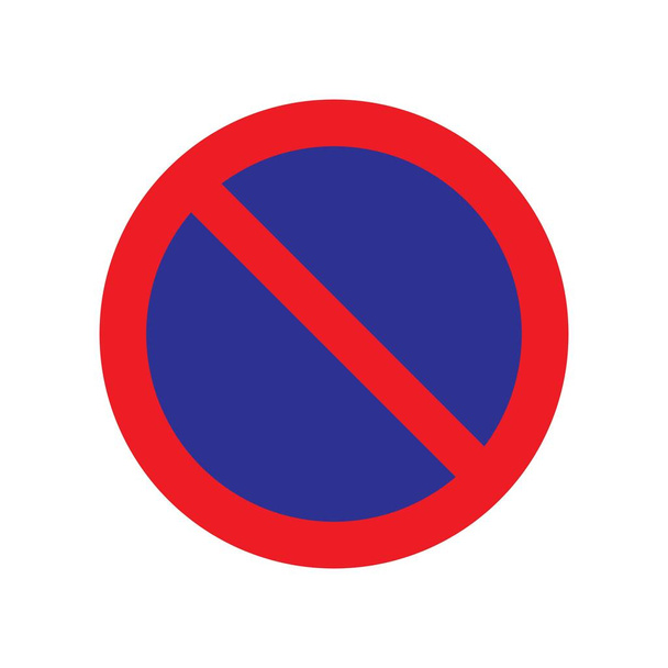 road sign.No parking.No parking road sign drawing by illustration.Road symbol - Vector, Image