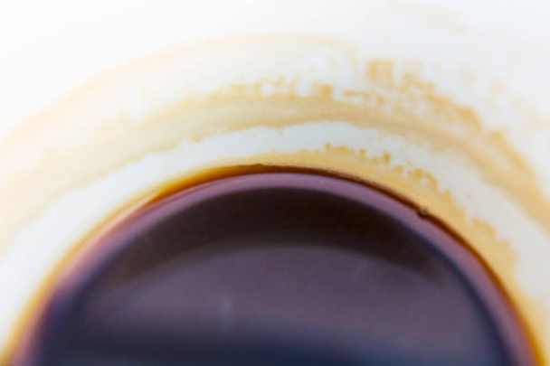 Cup of coffee at close up macro shot. - Photo, image