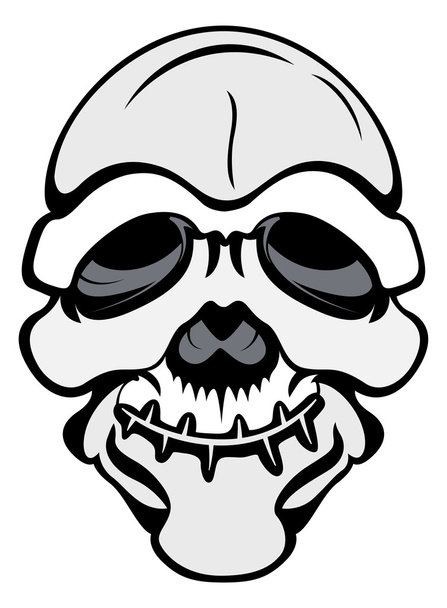 Funny But Scary Skull Vector - Vector, Image