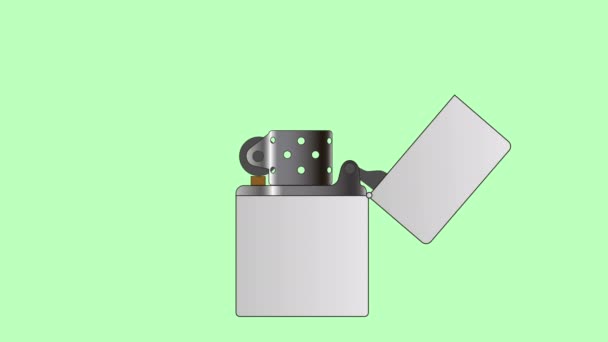 Animación del encendedor de Zippo, Ilustración del encendedor de Zippo, Video del encendedor de Zippo, Encendedor de Zippo en 4k
 - Imágenes, Vídeo