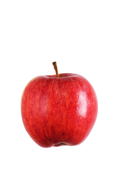 close-up shot of delicious ripe apple isolated on white - Photo, Image