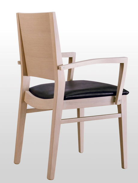 Silla de madera aislada, diseño de muebles
 - Foto, imagen