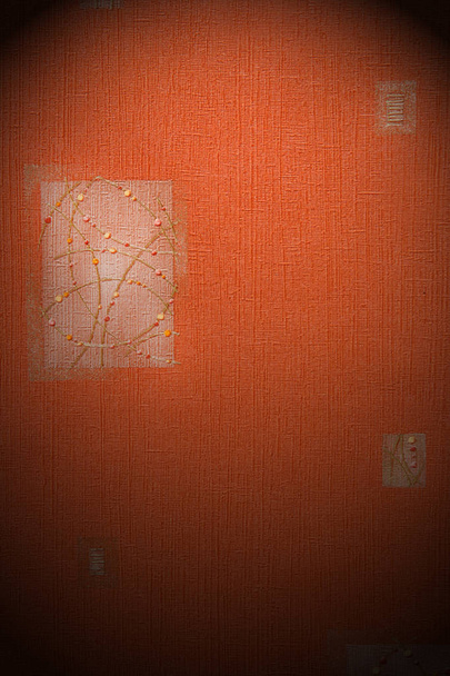 Abstraktní vyvýšené čáry na hrubém papíře, pozadí  - Fotografie, Obrázek