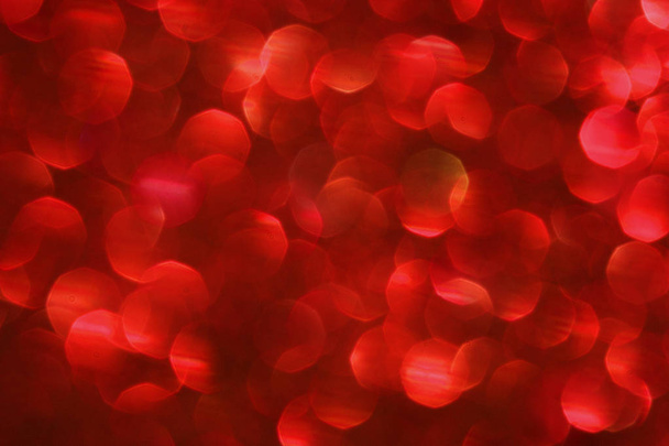 Wazige rode lampjes achtergrond  - Foto, afbeelding