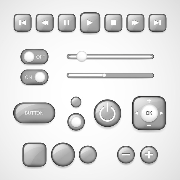Interface Design Elements - Vektor, kép
