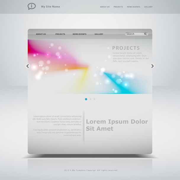 Website template in editable format - Photo, Image
