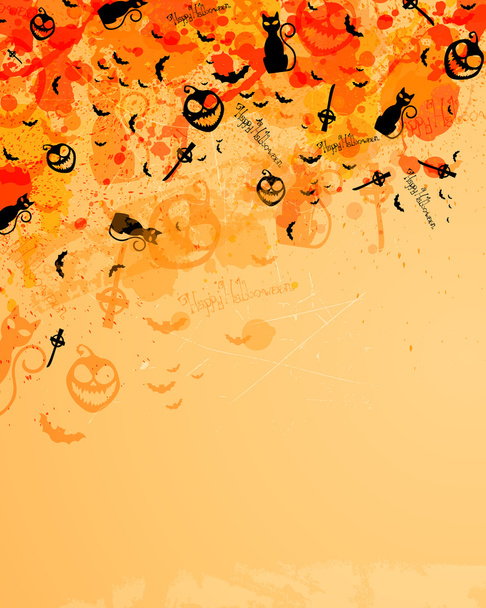 Halloween w tle - Wektor, obraz