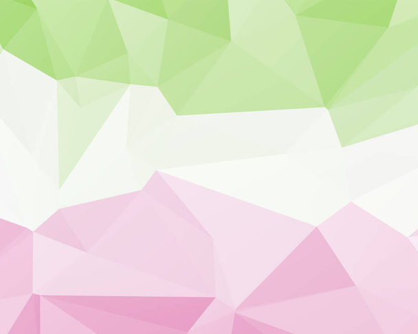 zelená a růžová geometrická polygonální texturované pozadí  - Vektor, obrázek