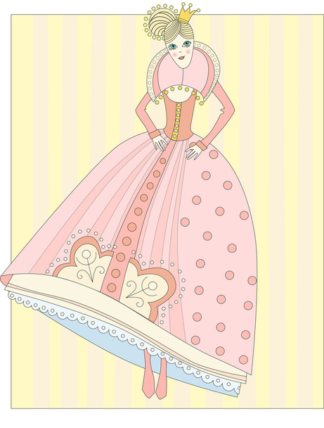 Doll - a princess - Vector, Image