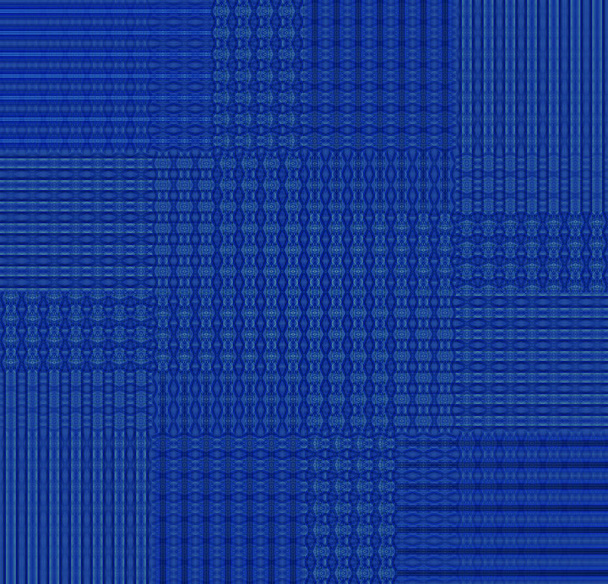 abstrakte geometrische Hintergrund einfarbig. regelmäßige Ellipsen Muster dunkelblau verschoben. - Foto, Bild