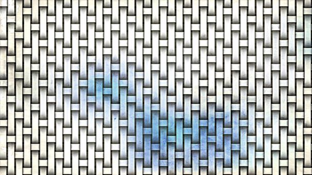 Blauw en wit Basket Weave textuur mooie elegante illustratie grafische kunst design - Foto, afbeelding