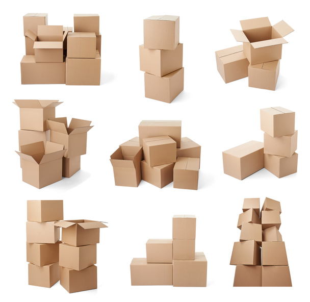 cardboard box package moving transportation delivery - Photo, Image