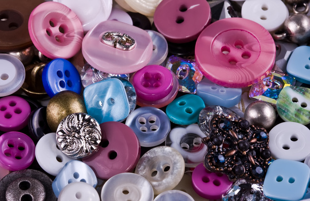 A pile of multicolor buttons - Photo, Image