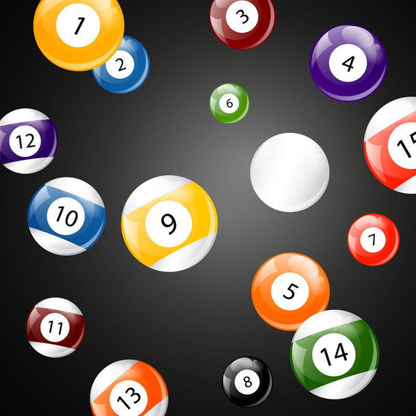 Billiard Balls - Vector, afbeelding
