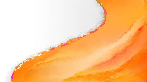 Pomarańczowy akwarela tło obraz piękny elegancki ilustracja graficzny sztuka projekt - Zdjęcie, obraz