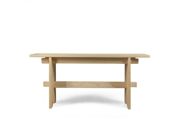 Dřevěné lavice izolované na bílém - Fotografie, Obrázek