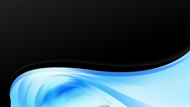 Blue-černá a bílá vlna obchodní pozadí vektorová grafika krásná elegantní ilustrace výtvarný design - Fotografie, Obrázek