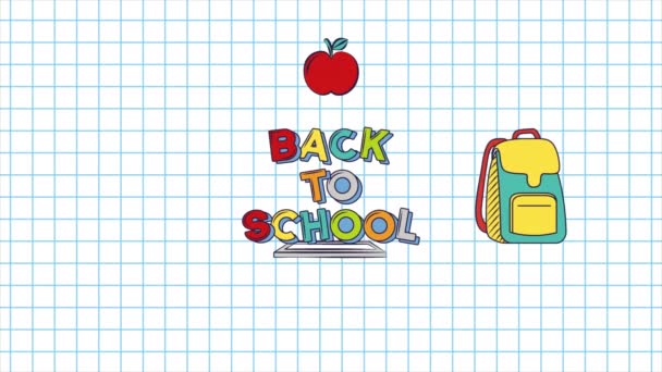terug naar school-animatie - Video