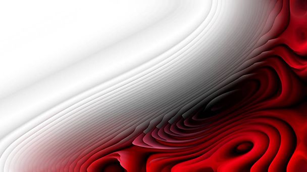 Rood zwart en wit gebogen lijnen rimpel textuur achtergrond mooie elegante illustratie grafische kunst design - Foto, afbeelding