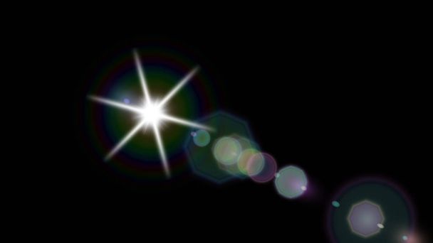 Μαύρο φακό Flare φως φόντο όμορφη κομψή απεικόνιση γραφικό σχεδιασμό τέχνης - Φωτογραφία, εικόνα