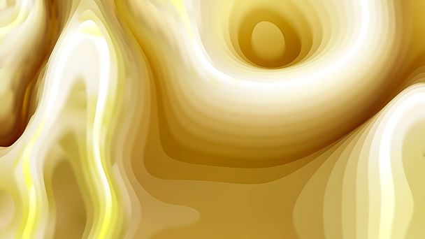 Branco e ouro 3d curvas linhas ondulação fundo bonito elegante ilustração gráfico arte design
 - Foto, Imagem