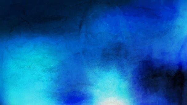 Donker blauwe aquarel textuur afbeelding mooie elegante illustratie grafische kunst design - Foto, afbeelding