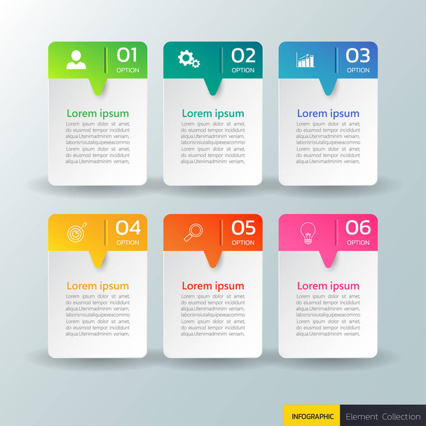 Modern infographic  template vector illustration - Vector, Image