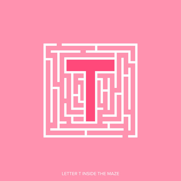vector creativo ilustración de la letra del alfabeto T
 - Vector, imagen