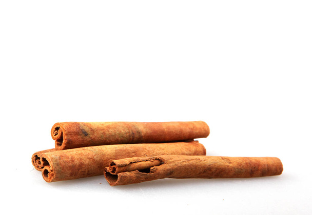 Cinnamon Sticks Isolated On White Background - Photo, Image