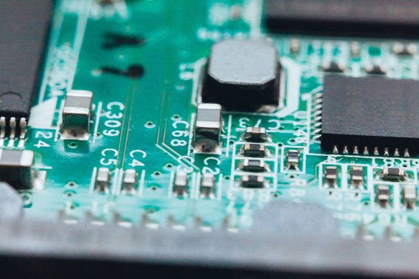 Circuit board repair. Electronic hardware modern technology. Motherboard digital personal computer chip - Fotoğraf, Görsel