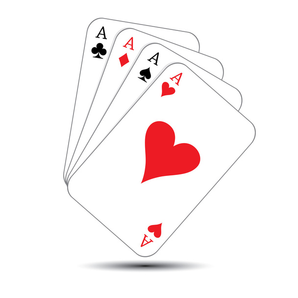 Jugar a las cartas
 - Vector, imagen
