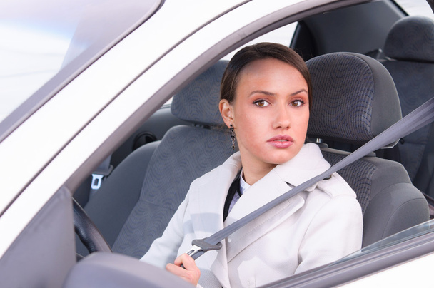 business woman in a car - Photo, image