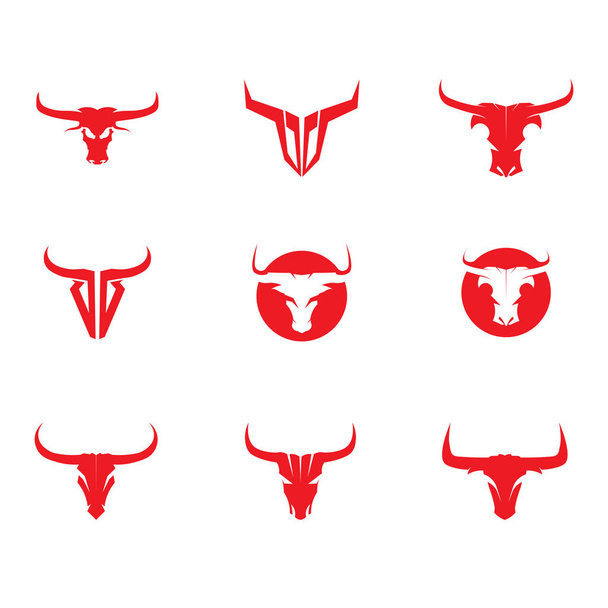Bull Horn logo sjabloon vector pictogram illustratie  - Vector, afbeelding