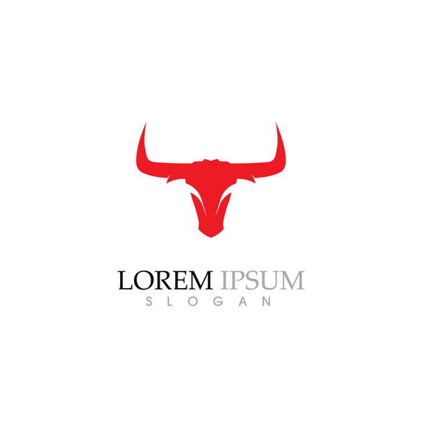 Bull horn  Logo Template vector icon illustration  - Vector, Image