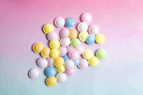flying saucer multi coloured candy - Foto, Bild
