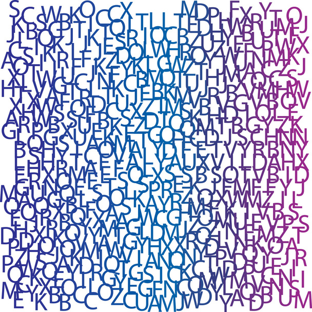 Alphabet halftone background with gradie - Vektor, kép
