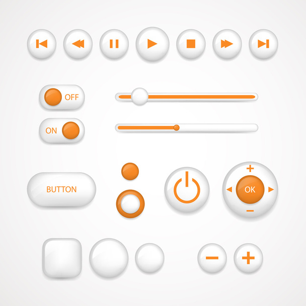 Interface Design Elements - ベクター画像