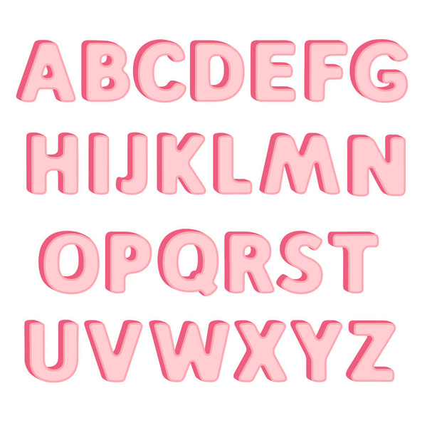 romance texto lettering com efeito 3d para design de título
 - Vetor, Imagem