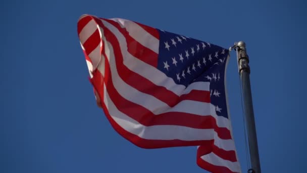 USA nationale vlag zwaaiende in HD - Video