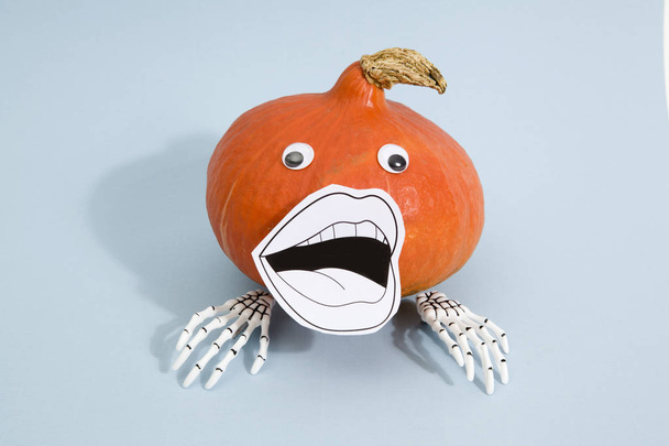 pumpkin mouth skeleton - Photo, Image