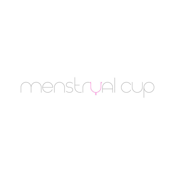menstrual cup template - Vektor, obrázek