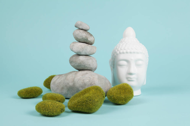 Bouddha mousse rock et zen
 - Photo, image