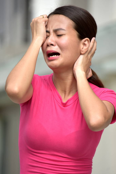 Stressed Beautiful Filipina Female - Photo, image