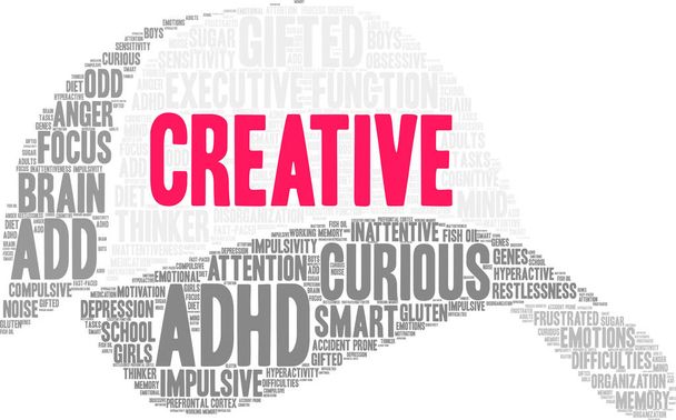 Creatieve word cloud - Vector, afbeelding