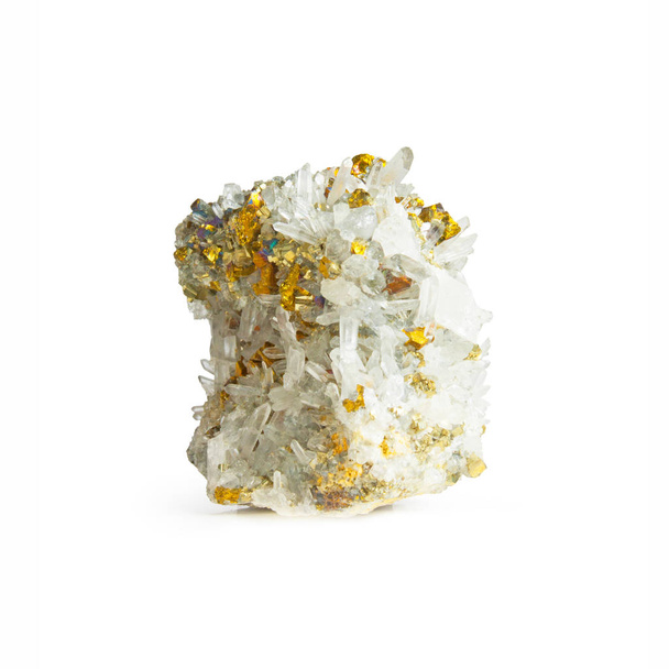 closeup view of mineral on white background - Zdjęcie, obraz