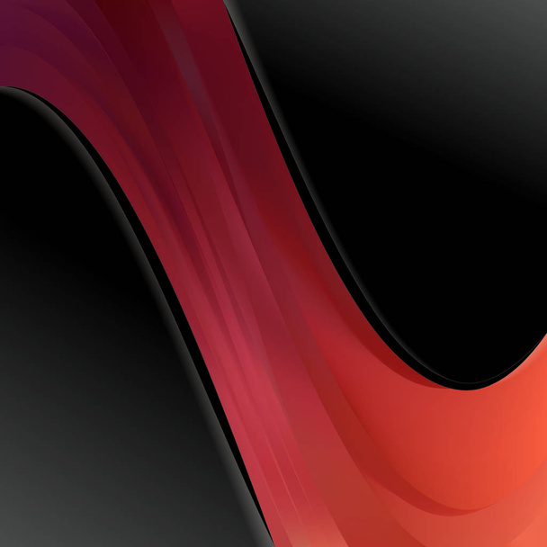 Красная и черная волны Бизнес-фон Красивый элегантный графический дизайн иллюстрации
 - Фото, изображение