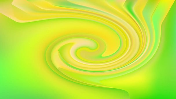 Abstrato Verde e Amarelo Twirl Imagem de fundo Belo design de arte gráfica ilustração elegante
 - Foto, Imagem