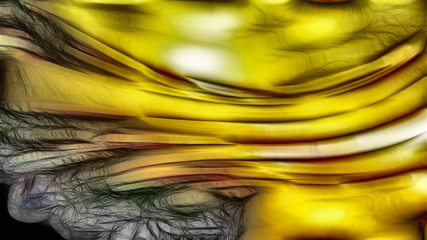 Siyah ve Sarı Doku Arka Plan Resim Güzel zarif İllüstrasyon grafik sanat tasarımı - Fotoğraf, Görsel